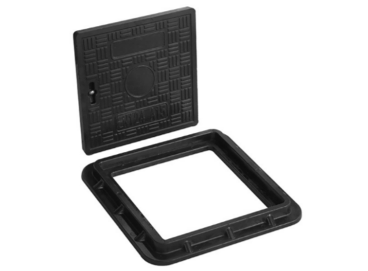 Excellent Electrical Insulation SMC Square Manhole Cover 400x400mm