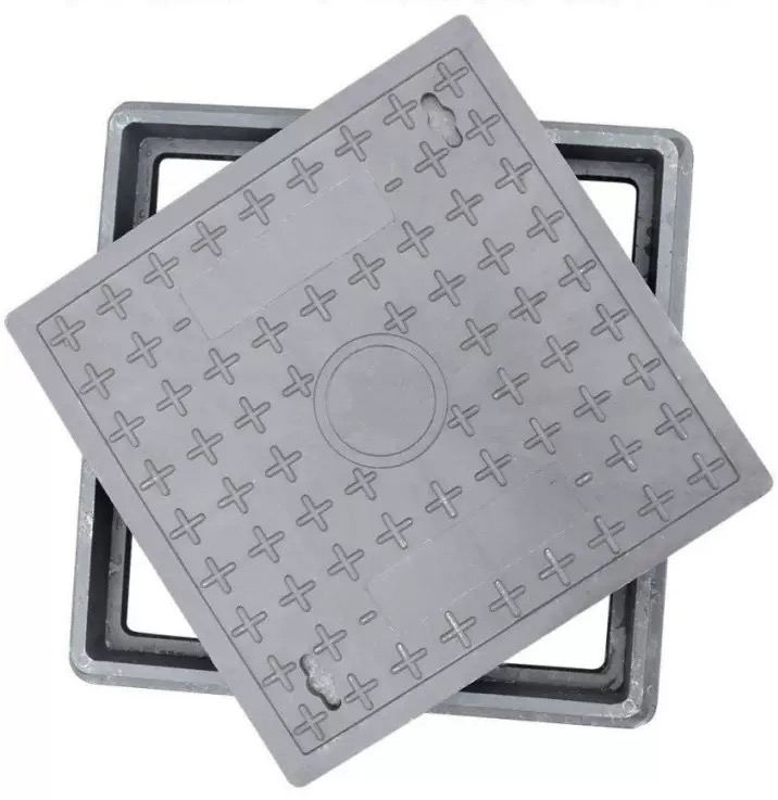 Triple weathering protection system SMC Square Manhole Cover 300x300mm